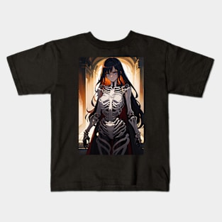 Skeleton Girl Kids T-Shirt